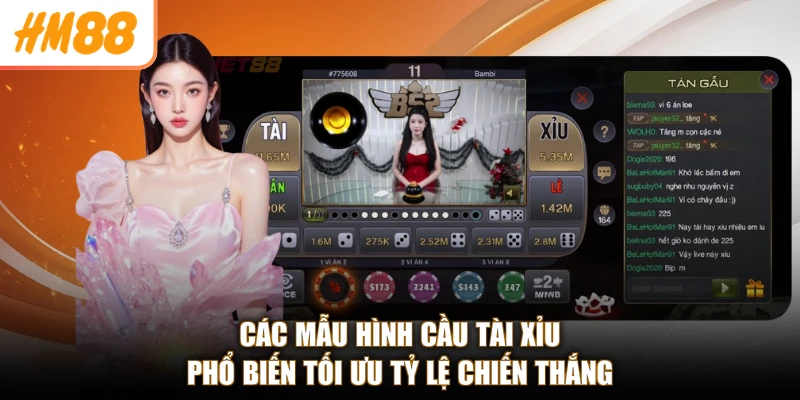 Cầu Tài Xỉu HM88 - Bí Kíp Bắt Cầu Chuẩn, Thắng Lớn Mỗi Ngày 2 Các mẫu hình cầu tài xỉu phổ biến tối ưu tỷ lệ chiến thắng
